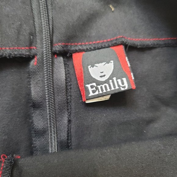 Vintage Emily the Strange Pleated Skirt, Zippers, Black - Picture 7 of 9